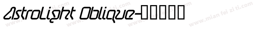 AstroLight Oblique字体转换